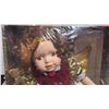 Image 7 : 14 Inch Precious Joy Christmas Porcelain Faced Angel Doll.
