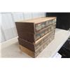 Image 2 : 24-Bin 4-Tier Stackable Storage Cabinet Full of Hardware.