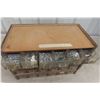 Image 3 : 24-Bin 4-Tier Stackable Storage Cabinet Full of Hardware.