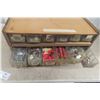 Image 4 : 24-Bin 4-Tier Stackable Storage Cabinet Full of Hardware.