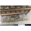 Image 5 : 24-Bin 4-Tier Stackable Storage Cabinet Full of Hardware.