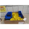 Image 1 : 20 Yellow 4" x 5" x 3" Storage Bins; 7 Blue 6" x 4" x 11" Bins; 3 Blue 4" x 4" x 11" Bins.