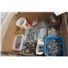 Image 5 : 3 Boxes Nuts, Bolts, Washers, Screws and Miscellaneous Hardware.