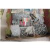 Image 6 : 3 Boxes Nuts, Bolts, Washers, Screws and Miscellaneous Hardware.