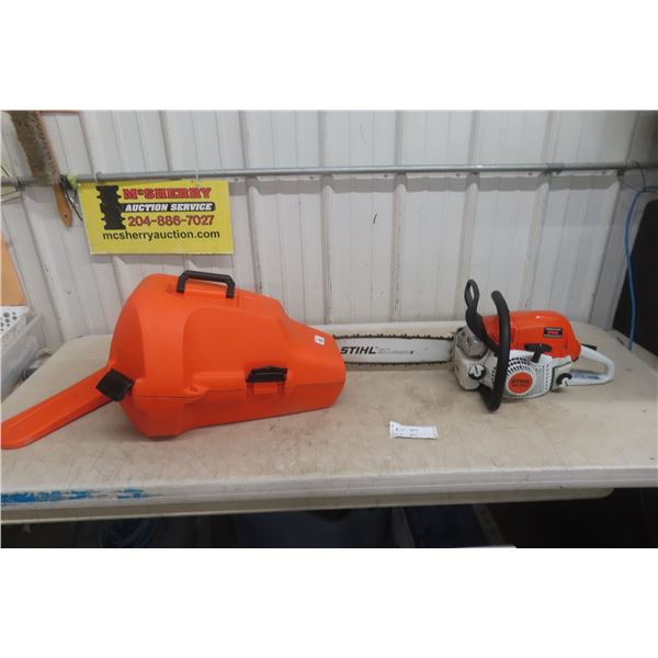 Stihl 291C 18" Chainsaw With Case, Easy2Start System and Quick Chain Adjuster (Used Three Times).