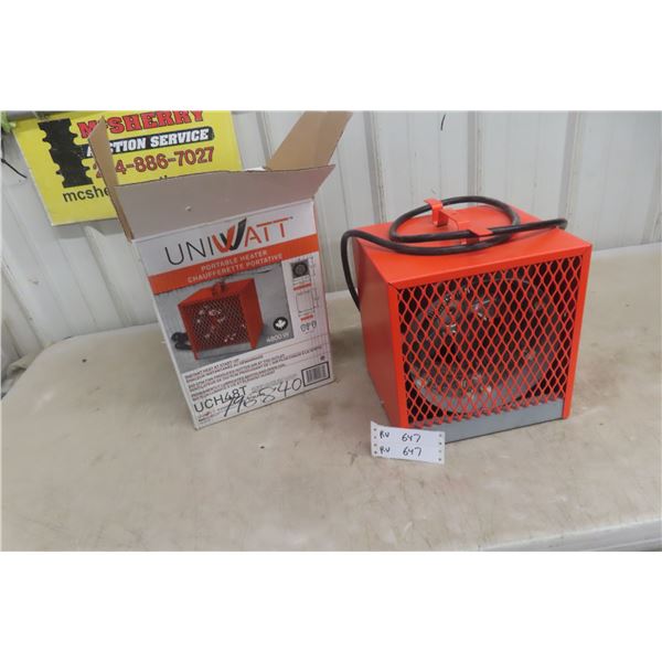 4800W Uniwatt Portable Electric Heater.