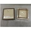 Image 18 : 4 Pieces Staffordshire Swinnertons, 2 Framed Decorative Tiles 7 1/2" x 7 1/2",  Terracotta Glazed Bo