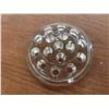 Image 2 : Vintage Glass Flower Frog, Art Glass, Candle Holder, Red Rose Tea Figurines