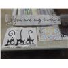 Image 2 : 2 Metal Signs, Sealed & Opened Adhesive Film, Wall Paper, Wall Decals +