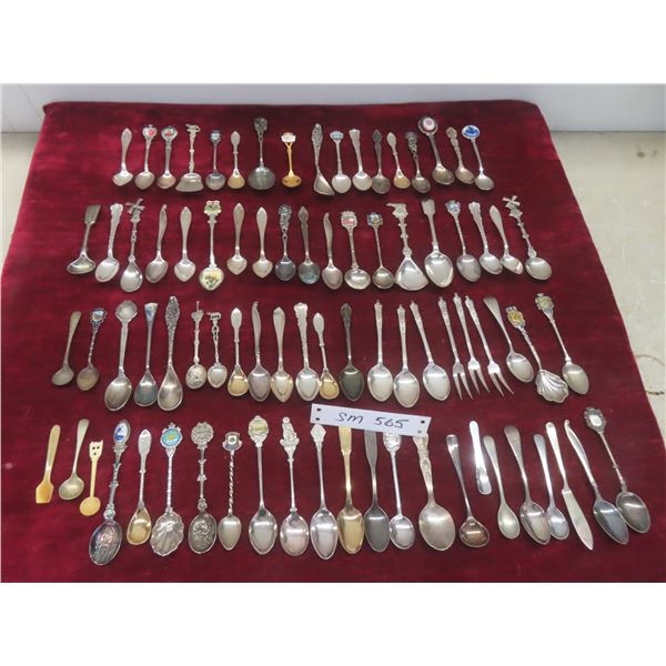 Collection of Souvenir Spoons and More