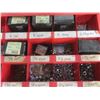 Image 4 : 2 Pigeon Hole Cabinets Full of Hardware 40 Hole Cabinet " and 36 Hole "