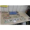 Image 1 : 8 MB License Plates, 2 Chev GMC Center Hub and New Tarp