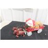 Image 10 : Coca Cola Cast Horse Delivery Wagon Tin Man Coca Cola Case and Umbrella 14" Long