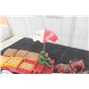 Image 4 : Coca Cola Cast Horse Delivery Wagon Tin Man Coca Cola Case and Umbrella 14" Long