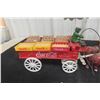 Image 5 : Coca Cola Cast Horse Delivery Wagon Tin Man Coca Cola Case and Umbrella 14" Long