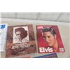 Image 3 : 4 Hardcover Books and 3 Magazines on Elvis Presley.
