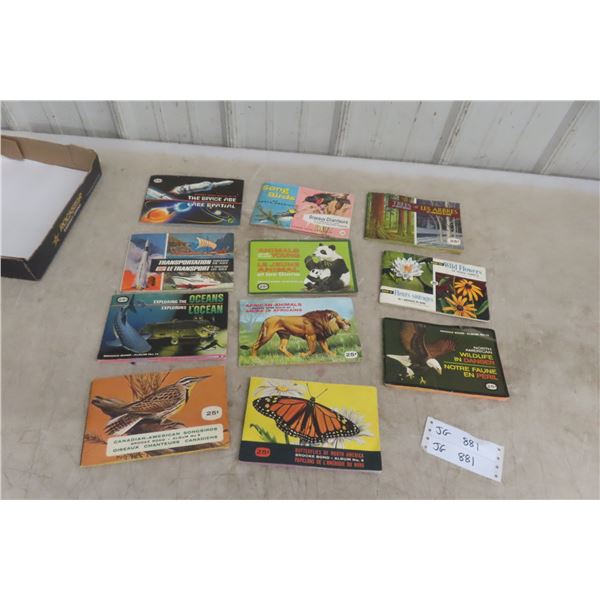 11 Red Rose Brooke Bond Tea Card Albums Complete With Cards.