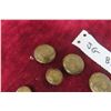 Image 2 : 10 Canadian Brass Military Buttons Marked United-Carr Canada (7 Large and 3 Small).