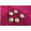 Image 1 : 5 Brass Royal Canadian Artillery Buttons.