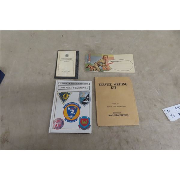Military Insignia Book. Service Writing Kit. Information for Mounting and Wearing Decorations, Camp