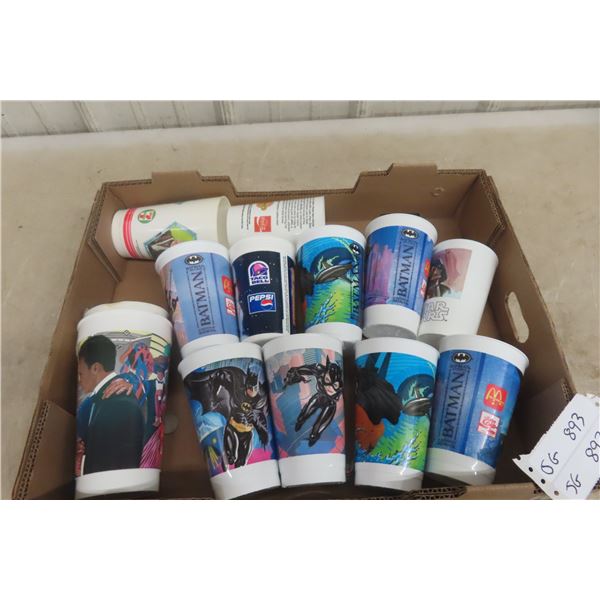 13 McDonald’s Glasses: Grube’s, Batman, Star Wars, and Return of the Jedi Drink Cups.