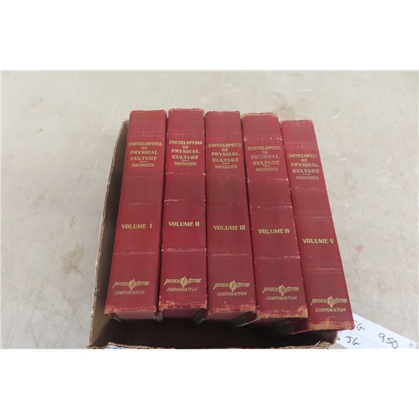 Encyclopedia of Physical Culture by Bernarr Macfadden, Dated 1920, Volumes 1–5.