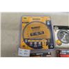 Image 2 : New Dewalt 12" Circ Blade, 6 1/2" Drill Drive Set, Black and Decker Auto Laser Level