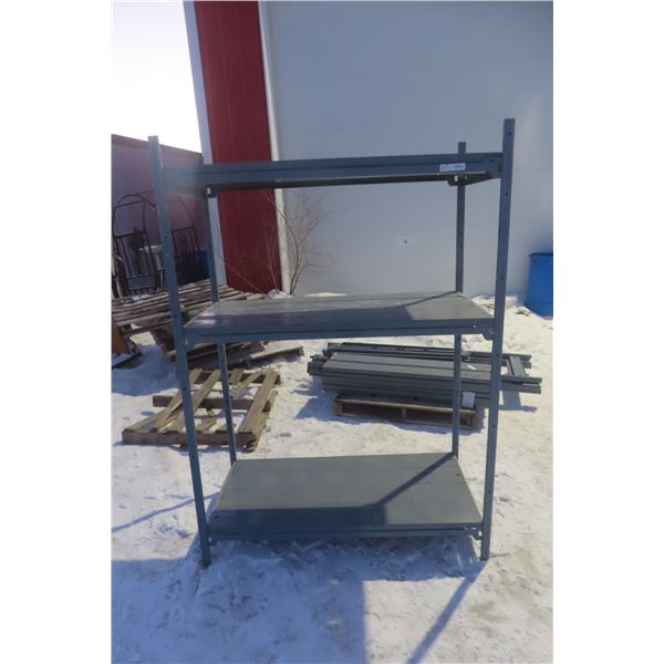 3 Assembled Rousseau Metal Shelving Units 68" x 51" x 24" (1 Assembled)
