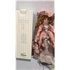 Image 3 : One Seymour Mann 16" Collector’s Porcelain Doll with Stand and One 16" Emerald Porcelain Doll.