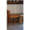 Image 2 : Wooden Oval End Table/Magazine Rack, 22" Wood Shelf, 36" Coat Rack.