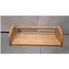 Image 6 : Wooden Oval End Table/Magazine Rack, 22" Wood Shelf, 36" Coat Rack.