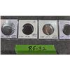 Image 1 : Four Canada Large Pennies: 1859, 1876, 1917, 1919.