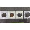 Image 4 : Four Canada Large Pennies: 1859, 1876, 1917, 1919.