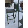 Image 3 : Metal Shelving Units 63" x 48" x 16" and 54" x 36" x 12" and Rolling Unit 34" x 14" x 30".