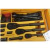 Image 3 : Stanley Socket Set 1/4", 3/8" and 1/2" With Allen Wrenches and Screwdriver Set in Case.