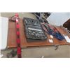 Image 1 : Sockets 1/2", 3/8" and 1/4", Wrenches, Snap-On Power Bar and Booster Cables.