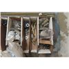 Image 4 : Pallet Lot Including Trailer Hitch Plug, Nuts and Bolts, Clamps, Rebar and Battery Terminal.