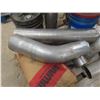 Image 6 : Pallet Lot Of 3 Bags Silica Sand, Exhaust Tubing, Oil Barrel Pump, Pintel Hitch And More