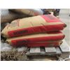 Image 8 : Pallet Lot Of 3 Bags Silica Sand, Exhaust Tubing, Oil Barrel Pump, Pintel Hitch And More