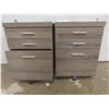 Image 10 : 2 Rolling Office Cabinets 25 1/2" X 18" X 18"