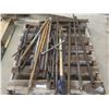 Image 1 : Pallet Lot Of Pry Bars, Tie Down Bars And More