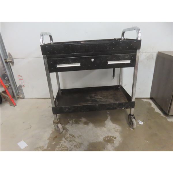 Rolling Shop Cart With Heavy Duty Casters 30" X 36" X 16 1/4"
