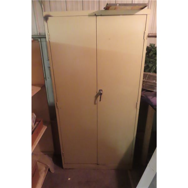 2-Door Metal Cabinet 72" x 36" x 20" - No Product, Just Cabinet