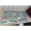 Image 1 : 15 License Plates (MB and Minnesota).