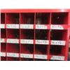 Image 10 : 2 Pigeon Hole Cabinets Full Of Hardware, 40 Hole ", 36 Hole "
