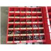 Image 2 : 2 Pigeon Hole Cabinets Full Of Hardware, 40 Hole ", 36 Hole "