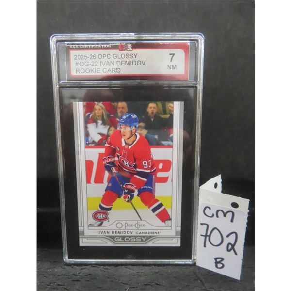 Graded Ivan Demidov Rookie Card