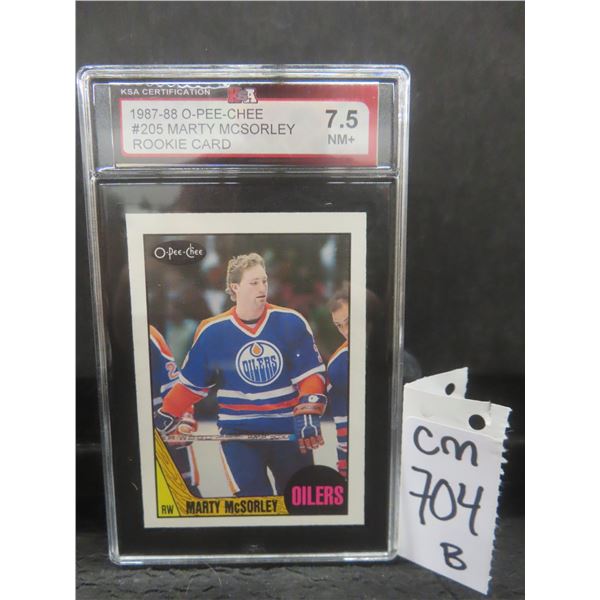 Graded Marty McSorley Rookie Card