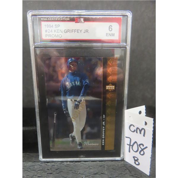 Graded Ken Griffey Jr. Promo Baseball Card