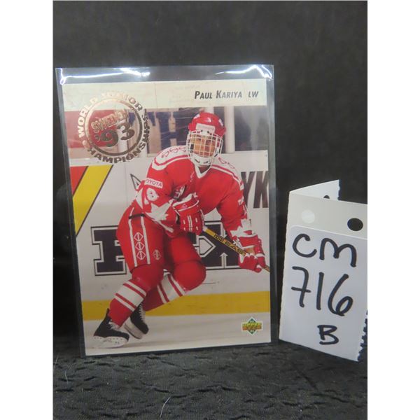 Paul Kariya Rookie Card